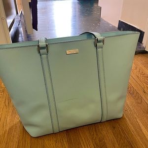 Kate Spade large purse, light blue